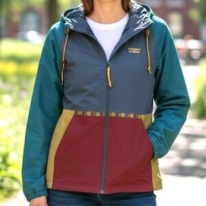 LL Bean Mountain Classic Insulated Jacket Womens Small Colorblock PrimaLoft